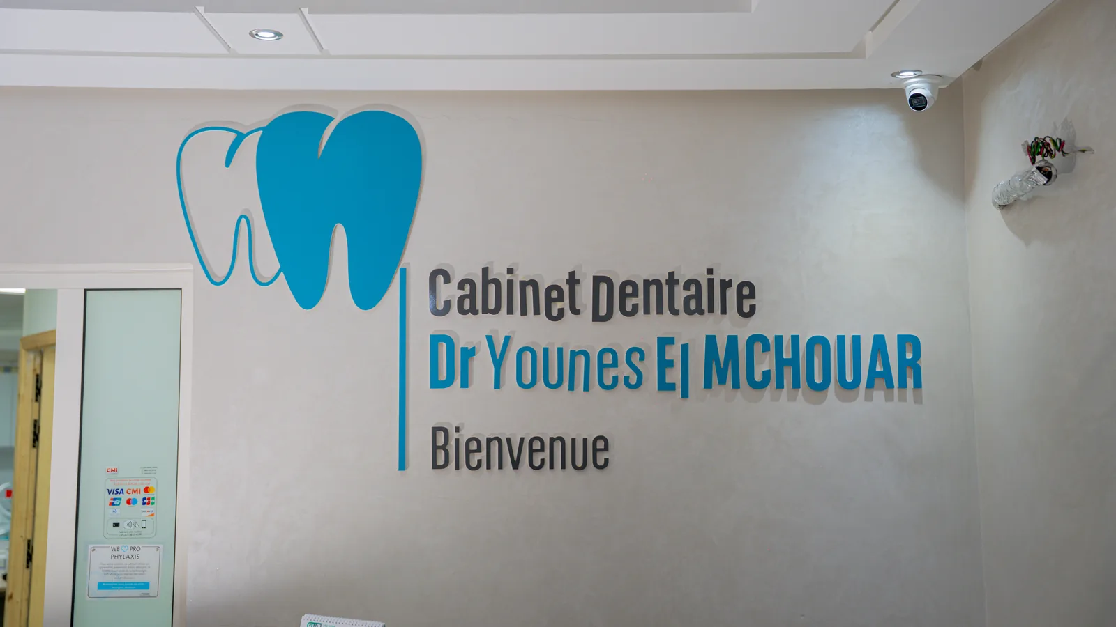 Signalétique d’accueil du cabinet